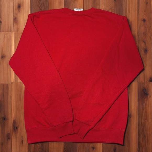 Champion Wisconsin Badgers Crewneck Sweatshirt Mens Size S Red College - Picture 2 of 5